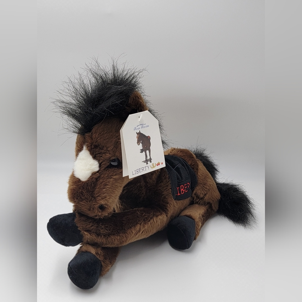 NWT Adventures of Rush Revere Liberty Horse Stuffed Animal Plush Limbaugh Brown